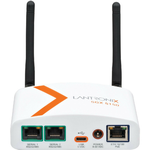 Lantronix SGX 5150 IoT Gateway Device - 256 MB - Twisted Pair - 1 x Network (RJ-45) - 1 x USB - 2 x Serial Port - 10/100Base-TX - Fast (SGX5150020US)