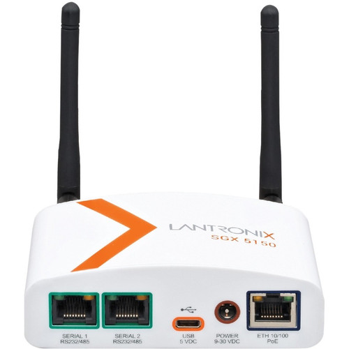 Lantronix SGX 5150 IoT Gateway Device - 256 MB - Twisted Pair - 1 x Network (RJ-45) - 1 x USB - 2 x Serial Port - 10/100Base-TX - Fast (Fleet Network)