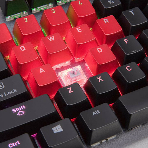 Thermaltake Level 20 RGB Titanium Edition Mechanical Gaming Keyboard With USB Cable Connectivity And Media Controls KB-LVT-SSSRUS-01