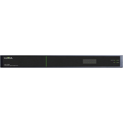 Luxul 12-Port/8 PoE+ Gigabit Managed Switch - 12 Ports - Manageable - Gigabit Ethernet - 10/100/1000Base-T, 1000Base-X - 3 Layer - - 2 (Fleet Network)