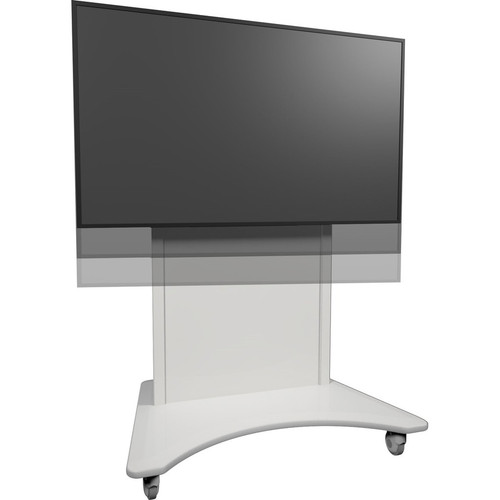Middle Atlantic FlexView Series IFP Display Cart with E-Lift - For Displays 60-102in-White Base - 136.08 kg Capacity - 4" (101.60 mm) (Fleet Network)
