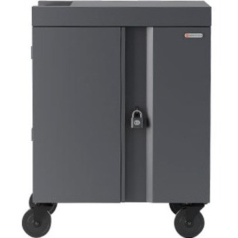 Bretford CUBE Cart - 2 Shelf - 5" (127 mm) Caster Size - Steel - 30" Width x 26.5" Depth x 37.5" Height - Arctic White - For 36 (Fleet Network)