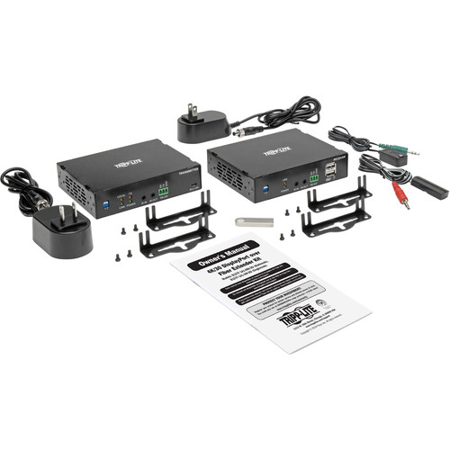 Tripp Lite by Eaton B127F-1A1-MM-DD Video Extender Transmitter/Receiver - 4K HDMI/DisplayPort/USB - 1000 ft Range - Rack-Mountable