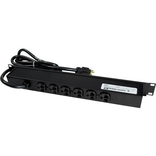 Wiremold Perma Power 6-Outlet Surge Supressor/Protector - 6 x NEMA 5-20R - 120 V AC Input - 120 V AC Output - 5.9 ft (Fleet Network)