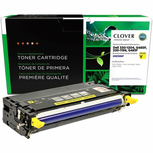 CIG Remanufactured High Yield Laser Toner Cartridge Dell 330-1196, Dell 330-1204, Dell G481F, Dell G485F - Yellow - 1 Each - 9,000 (Fleet Network)