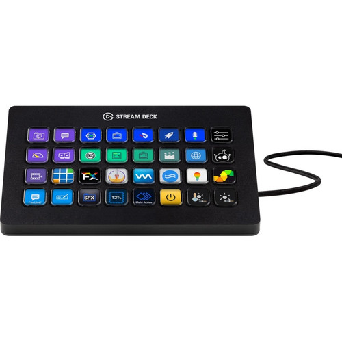 Corsair Stream Deck XL Keypad - Cable Connectivity - USB 3.0 Interface - 32 Key(s) - Windows, Mac OS (Fleet Network)