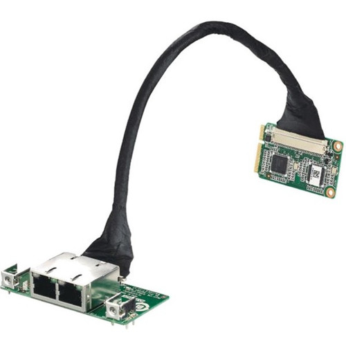 Advantech PCIe to 2-Ch GigaLAN Ethernet Port Package - Mini PCI Express - 2 Port(s) - 2 - Twisted Pair - 10/100/1000Base-T (Fleet Network)