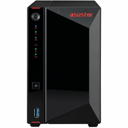 Asustor AS5202T - 2 Bay NAS, 2.0GHz Dual-Core, 2 2.5GbE Ports, 2GB RAM DDR4, Gaming Network Attached Storage, Personal Private Cloud - (Fleet Network)