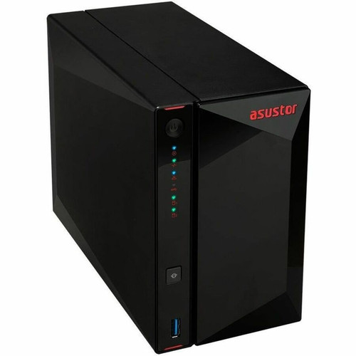 ASUSTOR AS5202T Nimbustor 2 2-Bay NAS - Intel Celeron J4005 Dual-Core 2 GHz - 2 GB DDR4 - 2. 5GbE - RAID 0/1/JBOD - Desktop