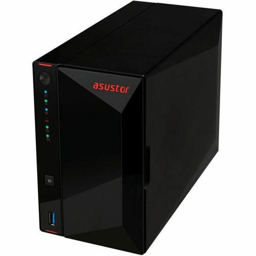 ASUSTOR AS5202T Nimbustor 2 2-Bay NAS - Intel Celeron J4005 Dual-Core 2 GHz - 2 GB DDR4 - 2. 5GbE - RAID 0/1/JBOD - Desktop