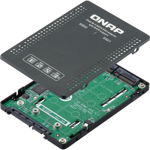 QNAP DAS External Dual Bay SSD Storage Enclosure With SATA 600 Controller RAID 0 1 JBOD Supported ATA/600 Levels Serial System Bays X QDA-A2MAR