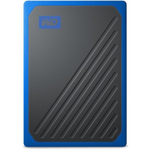 WD My Passport Go WDBMCG5000ABT-WESN 500 GB Portable Solid State Drive - External - Black, Cobalt - USB 3.0 - 3 Year Warranty (Fleet Network)