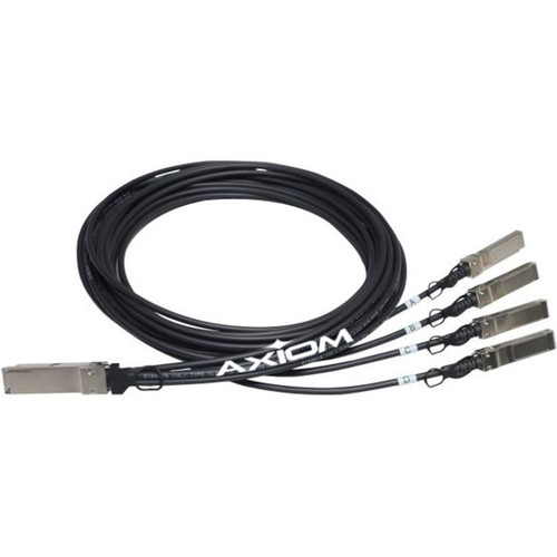 Axiom QSFP+ to QSFP+ Passive Twinax Cable 1m - 3.3 ft Twinaxial Network Cable for Network Device - First End: 1 x QSFP+ Network - End: (Fleet Network)