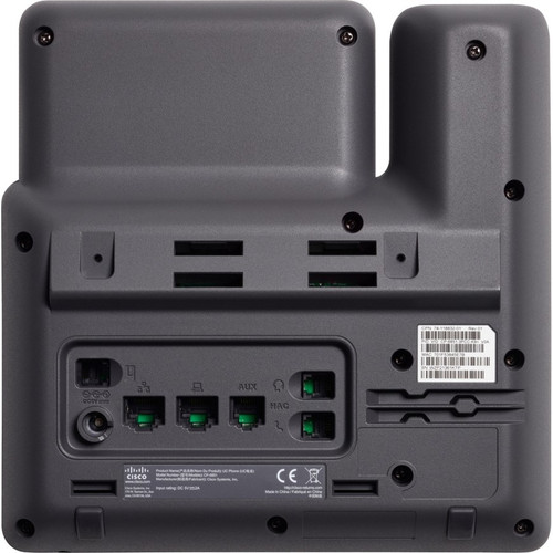 Cisco CP-6851-3PCC-K9-RF 6851 IP Phone - Refurbished - Charcoal - 4 SIP Lines - 2 PoE Ports - VoIP