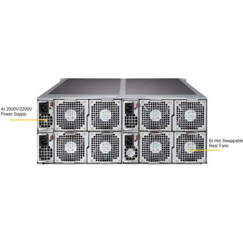 Supermicro SYS-F619P3-FT SuperServer F619P3-FT 4U Rackmount Barebone - Dual LGA-3647 - Intel C621 - 3TB DDR4-2933 - 12 SATA - 8 Power Supplies