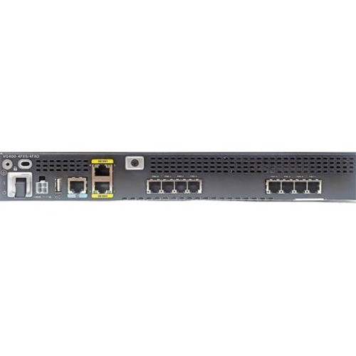 Cisco VG400 Analog Voice Gateway with 4 FXS and 4 FXO - 4 x FXS - 4 x FXO - USB - Gigabit Ethernet (Fleet Network)