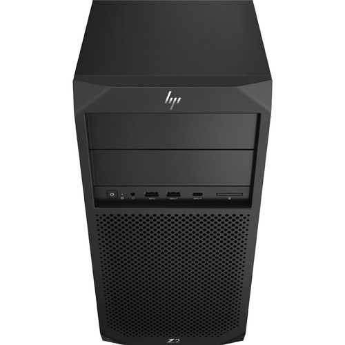 HP 7VJ93UP#ABA Z2 G4 Workstation - Intel Core i7-8700 8th Gen Hexa-core 3. 20 GHz - 64 GB RAM - 4 TB HDD - Mini-tower - Black - RAID 0 - 1