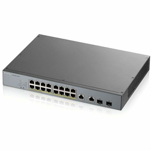 ZyXEL GS1350-18HP 16-Port Gigabit Smart Managed PoE+ Switch - 250W PoE Budget - 2 SFP Slots - Layer 2 - Rack-Mountable