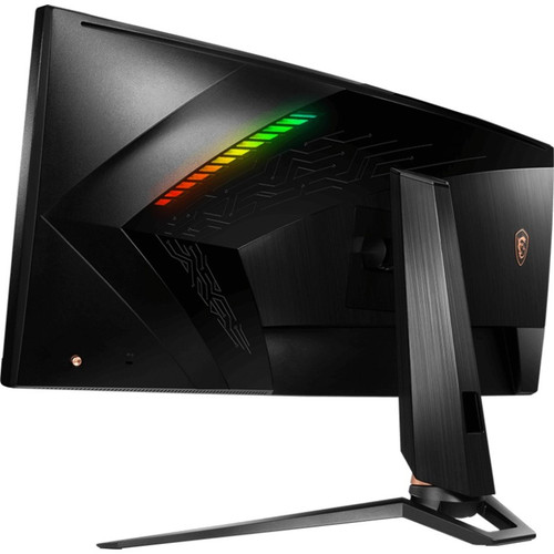 MSI Optix 34 Inch UW-QHD Curved Gaming LCD Monitor 21 9 Gray Webcam Ready Vertical Alignment VA Viewable Screen Class OPTIXMPG341CQR