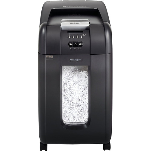 Kensington OfficeAssist Auto Feed Shredder A3000 Anti-Jam Cross Cut - Non-continuous Shredder - Cross Cut - 8 Per Pass - for shredding (Fleet Network)