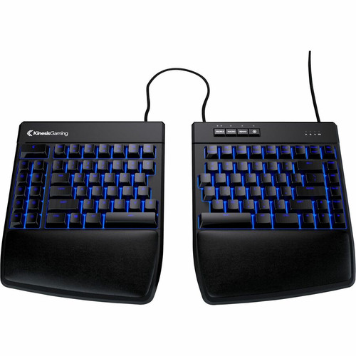 Kinesis Freestyle Edge RGB Gaming Keyboard - Cable Connectivity - USB Type A Interface - RGB LED - Game Mode, Multimedia Hot Key(s) - (Fleet Network)