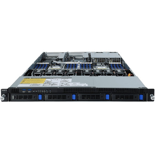 Gigabyte R182-Z90 1U Rackmount Barebone Server System - Dual Socket SP3128GB DDR4 - 32 Slots - 5 USB Ports - 2x Power Supplies