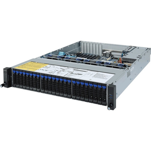 Gigabyte R272-Z31 Barebone System - 2U Rackmount - Socket SP3 - EPYC Support - 128GB DDR4 - 26 Bays - 800W PSU