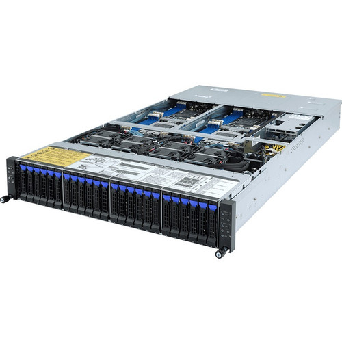 Gigabyte H262-Z61 Server Barebone System - 2U Rack-mountable - Socket SP3 - 2 x Processor Support - AMD Chip - 128 GB DDR4 SDRAM RAM - (Fleet Network)