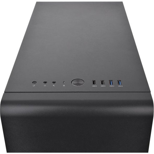 Thermaltake S500 Tempered Glass Mid-Tower Chassis - Mid-tower - Black - SPCC, Tempered Glass, Steel, Metal - 4 x Bay - 0 - ATX, Micro (CA-1O3-00M1WN-00)