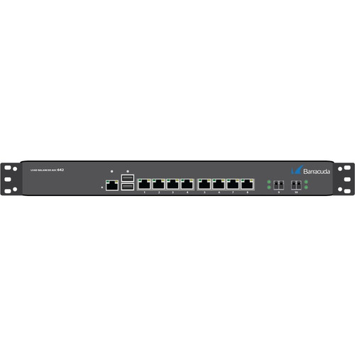 Barracuda Load Balancer ADC - 8 RJ-45 - 10 Gigabit Ethernet - 10 Gbit/s Throughput - 2 x Expansion Slots - Manageable - 1U High - (Fleet Network)