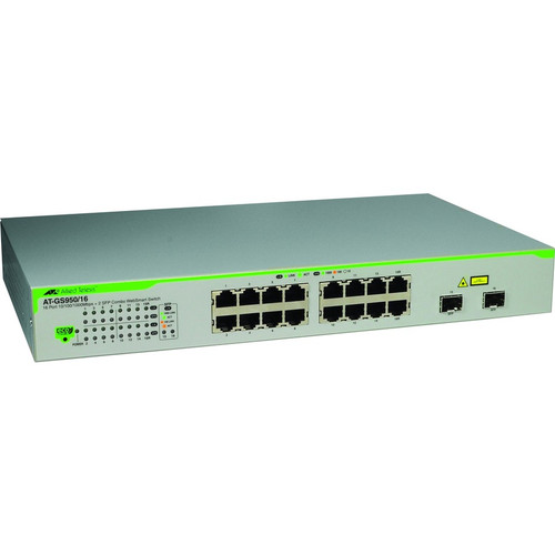 Allied Telesis AT-GS950/16 16 Port Gigabit WebSmart Switch - 16 x 10/100/1000Base-T (Fleet Network)