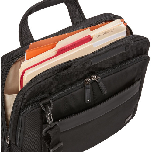 Case Logic NOTIBT-114 Carrying Case (Briefcase) for 14" Notebook - Black - Impact Resistant - Nylon Body - Checkpoint Friendly - - mm) (3204197)
