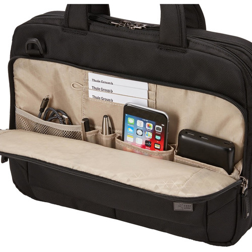 Case Logic NOTIBT-114 Carrying Case (Briefcase) for 14" Notebook - Black - Impact Resistant - Nylon Body - Checkpoint Friendly - - mm) (3204197)
