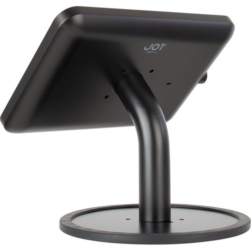 The Joy Factory KAA112B Elevate II Countertop Kiosk for iPad 10. 2" 7th Gen - Black - 12" Square - Key Lock & Cable Management