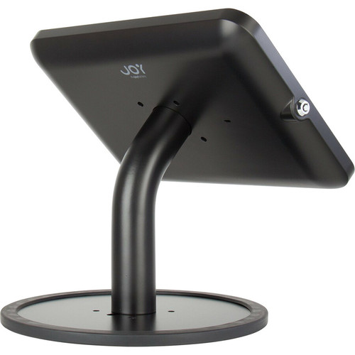 The Joy Factory KAA112B Elevate II Countertop Kiosk for iPad 10. 2" 7th Gen - Black - 12" Square - Key Lock & Cable Management