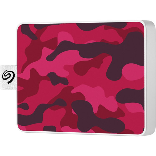 Seagate One Touch STJE500405 500 GB Portable Solid State Drive - External - Camo Red - Notebook Device Supported - USB 3.0 - Retail (Fleet Network)