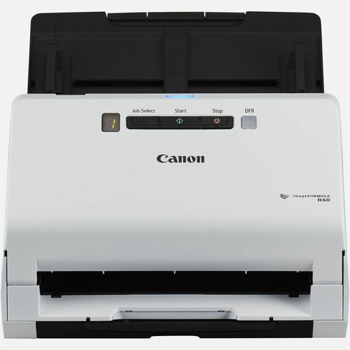 Canon imageFORMULA R40 Sheetfed Scanner - 600 dpi Optical - 24-bit Color - 8-bit Grayscale - 40 ppm (Mono) - 40 ppm (Color) - Duplex - (Fleet Network)
