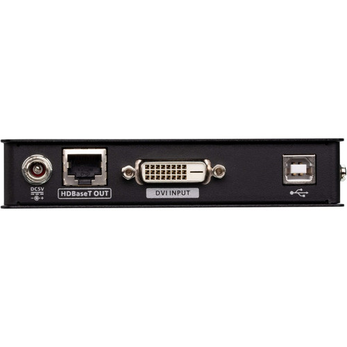 Aten CE611 Mini USB DVI HDBaseT KVM Extender - 1920 x 1200 @ 100m - 1 Local/Remote User - 2 RJ-45 - 3 USB - 2 DVI Ports