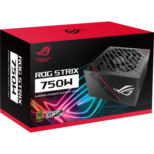 Asus ROG Strix Power Supply - Internal - 3.3 V DC, 5 V DC, 12 V DC, -12 V DC Output - 1 Fan(s) (ROG-STRIX-750G)