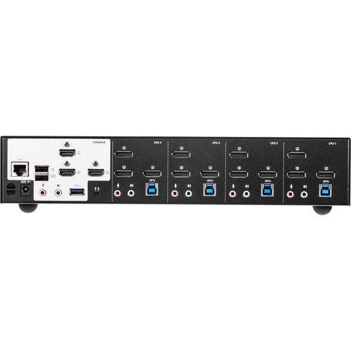 Aten CS1964 4-Port USB 3.0 4K DisplayPort Triple Display KVMP Switch - 4 Computers - 4096 x 2160 - 8 USB - 15 DisplayPort