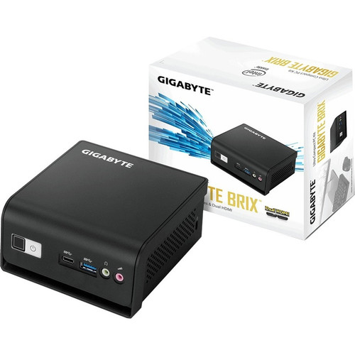 Gigabyte GB-BLCE-4105R BRIX Ultra Compact Desktop - Intel Celeron J4105 2. 5GHz - DDR4 - UHD Graphics 600 - Mini PC