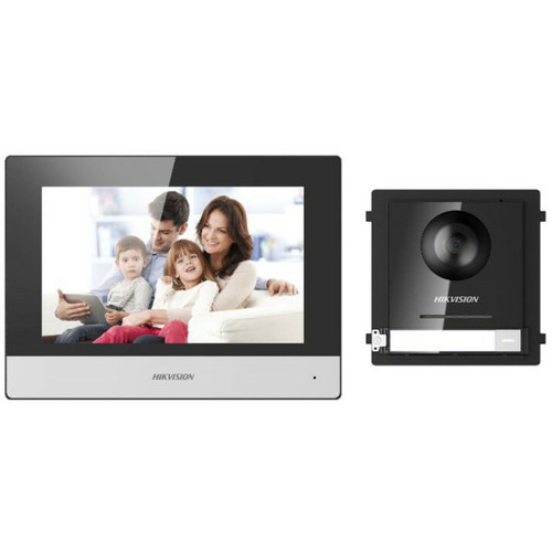 Hikvision Video Intercom KIT 7 Inch Touchscreen LCD For Home Communication And Monitoring Horizontal Vertical House Mm DS-KIS602