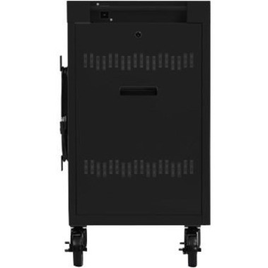 Bretford CUBE Cart Mini Charging Cart - 4 Casters - 5" (127 mm) Caster Size - Steel - 24" Width x 21" Depth x 37.5" Height - Black - (Fleet Network)