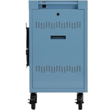 Bretford CUBE Cart Mini Charging Cart - 4 Casters - 5" (127 mm) Caster Size - Steel - 24" Width x 21" Depth x 37.5" Height - Sky - For (Fleet Network)