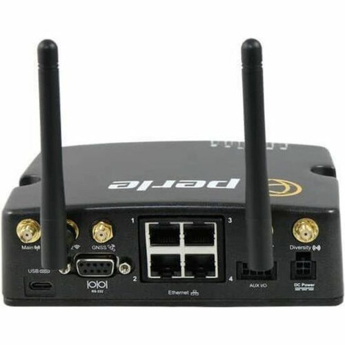 Perle 08000404 IRG5541+ Wi-Fi 5 Dual-Band Cellular Modem/Wireless Router - 4G LTE - 2 SIM - Gigabit Ethernet - VPN - Wall/Panel/DIN Rail Mountable