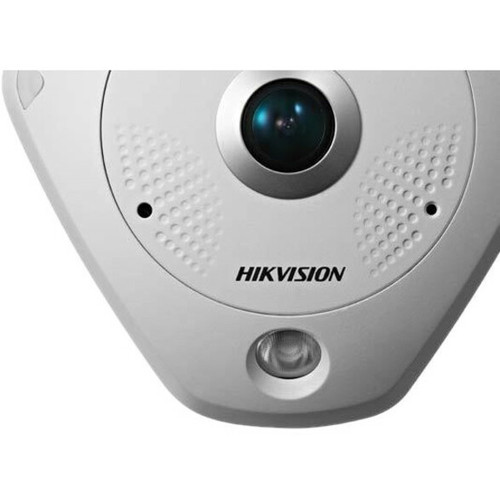 Hikvision DS-2CD63C5G0E-IVS 2MM Smart 12MP Outdoor Fisheye Network Camera - Infrared Night Vision 50ft - IP67 - PoE/DC