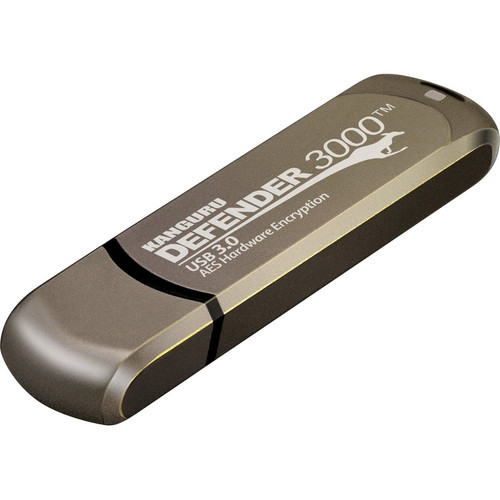 Kanguru 256GB Defender 3000 Flash Drive - 256 GB - 3 Year Warranty (Fleet Network)
