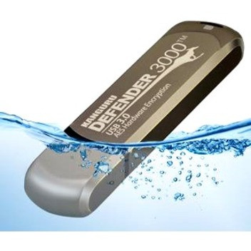 Kanguru Defender3000 FIPS 140-2 Certified Level 3, Encrypted Flash Drive, 256G - FIPS 140-2 Certified Level 3, AES 256-Bit, Hardware (KDF3000-256G)