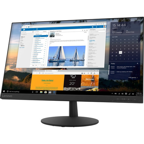 Lenovo L24q-30 24" Class WQHD LCD Monitor - 16:9 - Raven Black - 23.8" Viewable - In-plane Switching (IPS) Technology - WLED Backlight (Fleet Network)