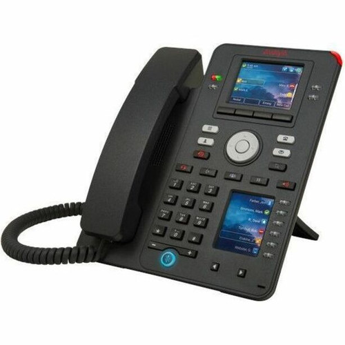 Avaya 700512970 J159 IP Phone - Corded VoIP Phone with 2x RJ-45 Ports - PoE - Speakerphone & USB - Cobalt Black - Wall Mountable